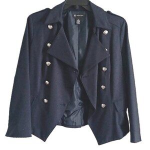 INC INTERNATIONAL CONCEPTS. NAVY BLUE NAUTICAL STYLE PANTSUIT. Size L.